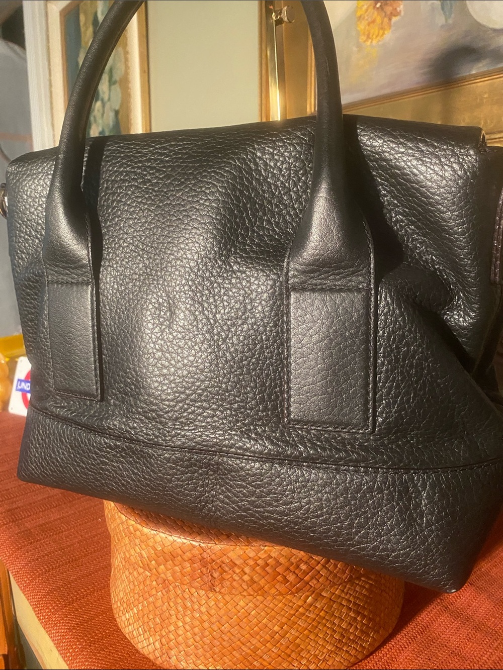 Kate Spade Southport Avenue Carmen Black Pebbled Leather Satchel - Picture 6 of 14